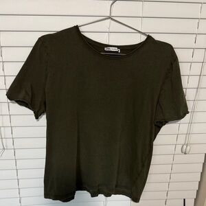 Zara Dark Green Short Sleeve Tee